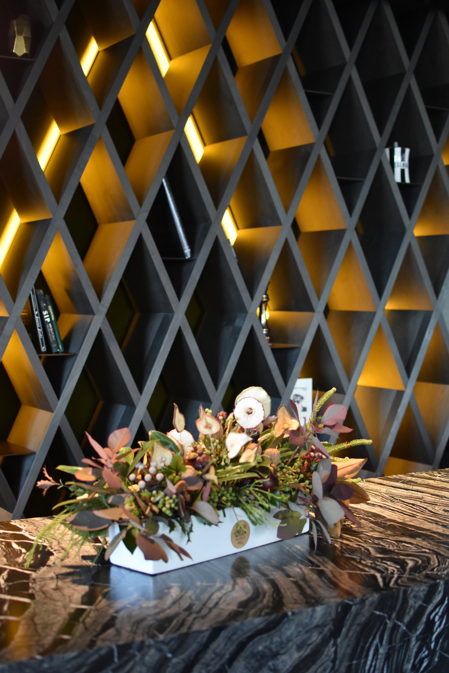 Winter Table Arrangement